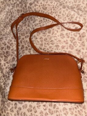 Structured Crossbody Bag in Saddle Tan from Lovelook